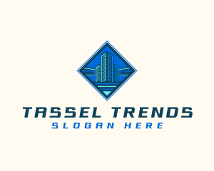 Building Tower Skyscraper logo design