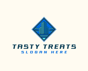 Building Tower Skyscraper logo design