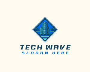 Building Tower Skyscraper logo design