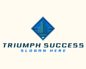 Building Tower Skyscraper logo design