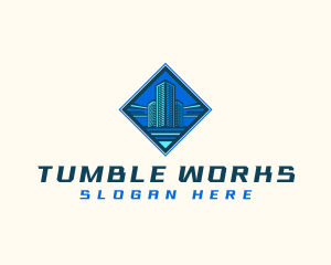 Building Tower Skyscraper logo design