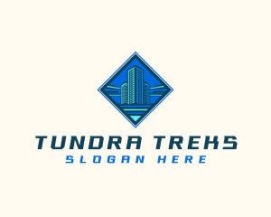 Building Tower Skyscraper logo design