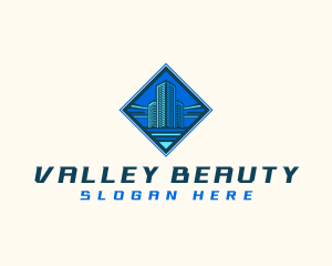 Building Tower Skyscraper logo design