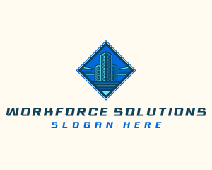 Building Tower Skyscraper logo design