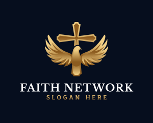 Cross Dove Faith logo