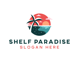 Coast Tropical Beach logo design