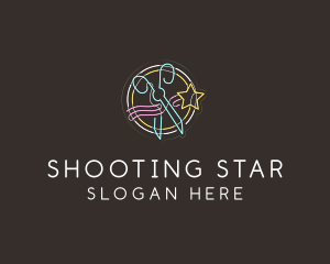 Star Scissor Cutter logo design