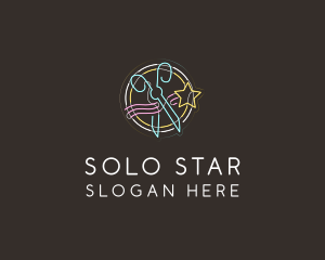 Neon Star Cutter logo design