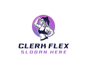 Woman Strong Fitness logo design