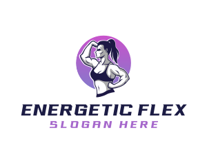 Woman Strong Fitness logo design