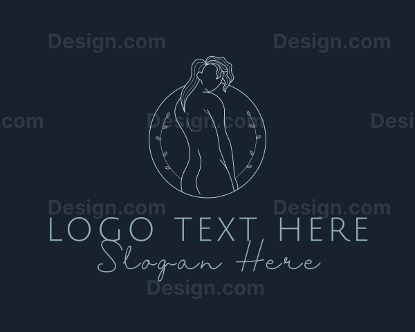 Sexy Woman Floral Logo