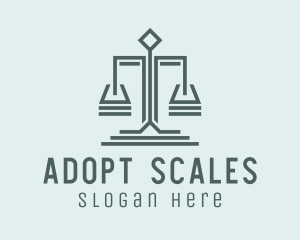 Law Justice Scale logo design