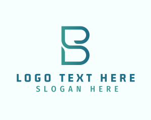 Modern Digital Company Letter B logo