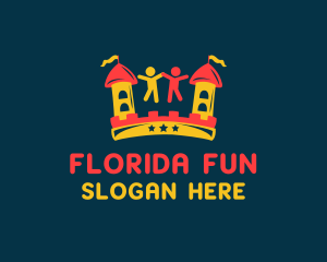  Fun Bouncy Castle logo design