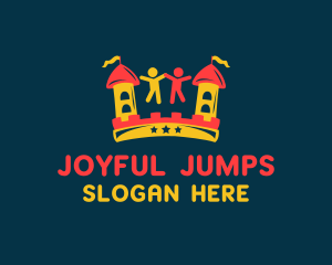  Fun Bouncy Castle logo design