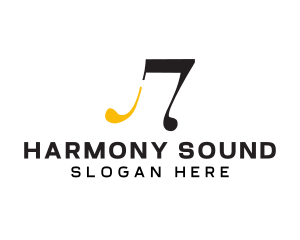 Musical Note Band logo design