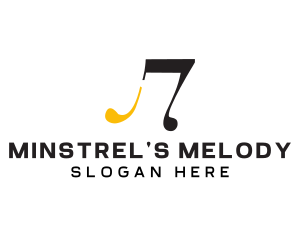 Musical Note Band logo design