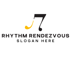 Musical Note Band logo design