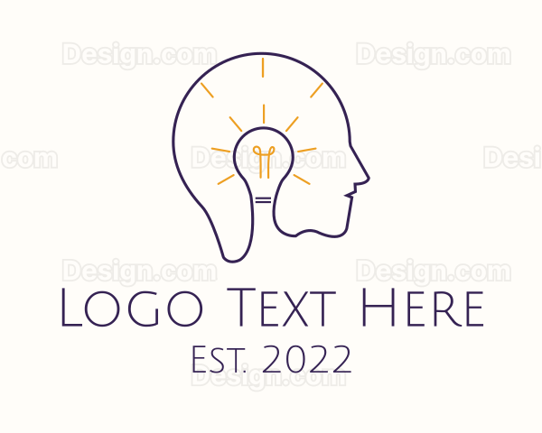 Light Bulb Mental Health Logo