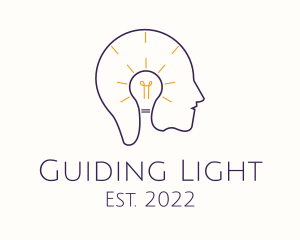 Light Bulb Mental Health logo design