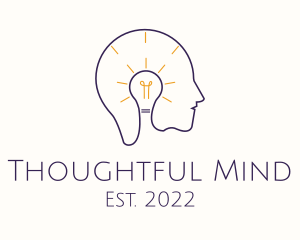 Light Bulb Mental Health logo design