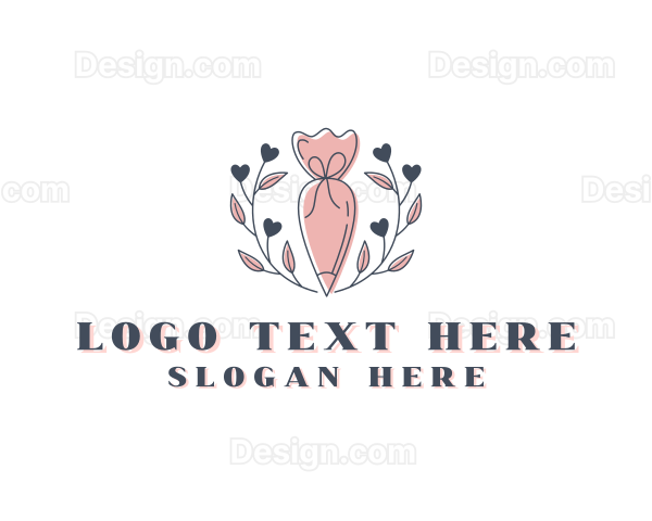 Pastry Piping Bag Baking Logo