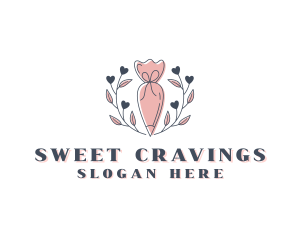 Pastry Piping Bag Baking logo design