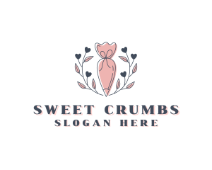 Pastry Piping Bag Baking logo design