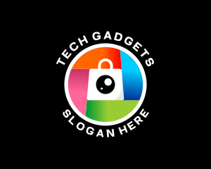 Camera Gadget Shopping logo design