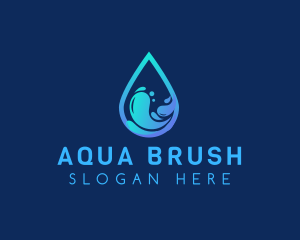 Wave Water Splash logo design