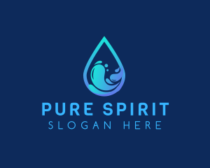 Wave Water Splash logo design