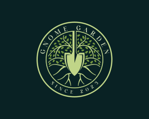 Shovel Plant Gardening logo design