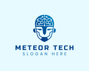 AI Cyborg Digital Tech logo design