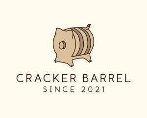 Pig Beer Barrel logo design