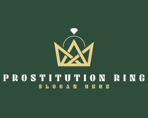 Crown Ring Jewelry logo design