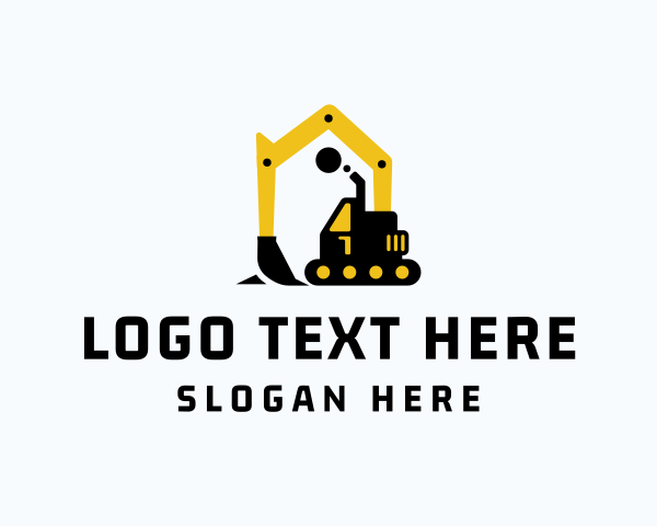 Excavator Machine House logo