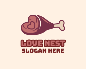 Love Leg Meat logo design