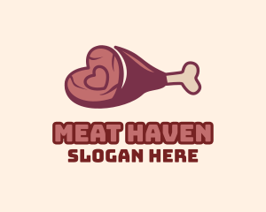 Love Leg Meat logo design