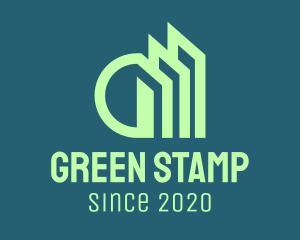 Green Real Estate Tower logo design