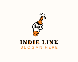 Bottle Skull Drink logo
