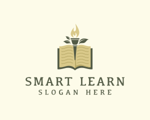 Education Book Torch logo