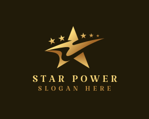 Star Swoosh Celebrity logo design