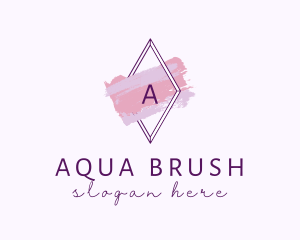 Purple Watercolor Salon logo design