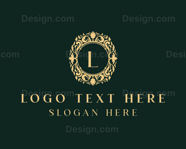 Elegant Floral Ornament Logo