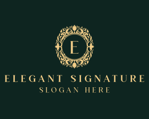 Elegant Floral Ornament logo design