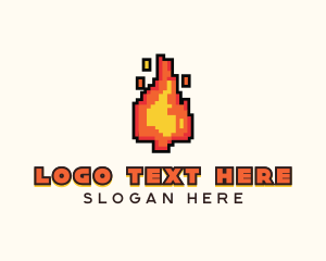 Pixel Fire Streamer logo