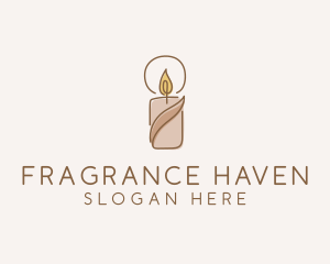 Wellness Scented Candle logo design