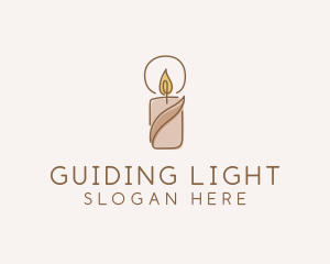 Wellness Scented Candle logo design