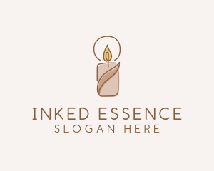 Wellness Scented Candle logo design