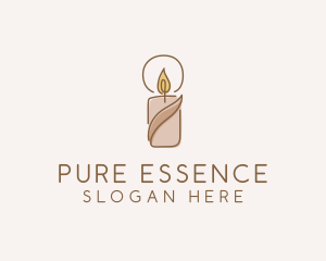 Wellness Scented Candle logo design